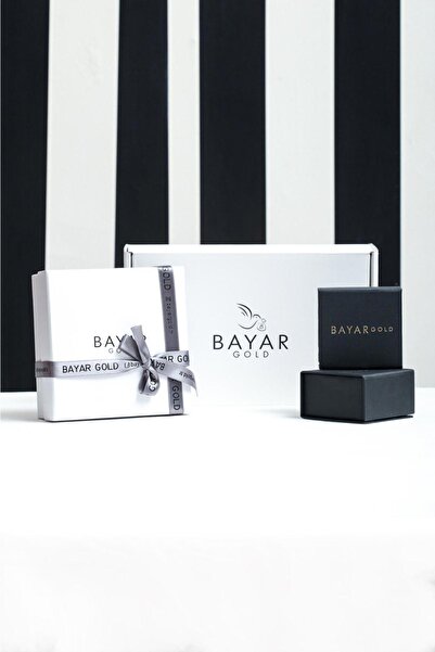 Bayar Gold 14 Ayar Altın Damla Model Oniks Taşlı Set