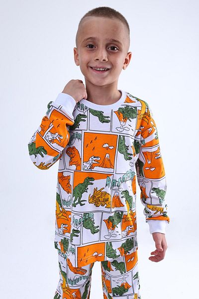 stella kids Dinosaur Print Men's Pajama Suit (100% Cotton)