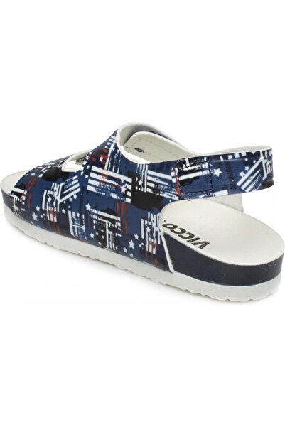 Vicco Jiro 321.P22Y.175 Booties Sandals - Navy and White