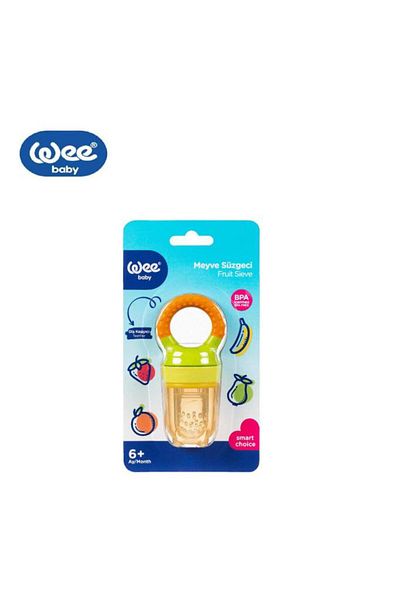 Wee Baby 207 Fruit Strainer with Teether Orange 6+ Months