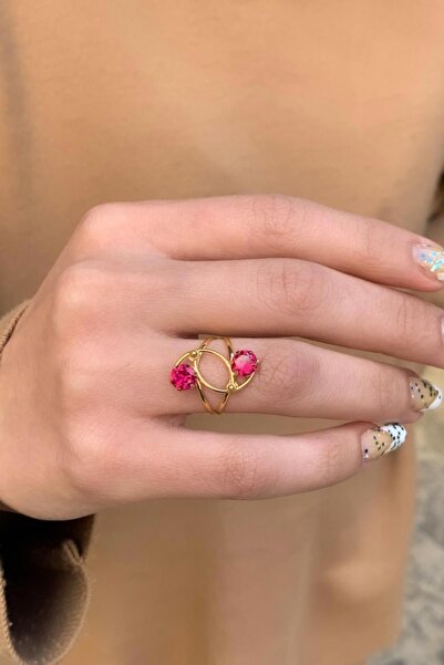 Bayar Gold 14 Ayar Altın Kırmızı Sarmaşık Telkari Yüzük