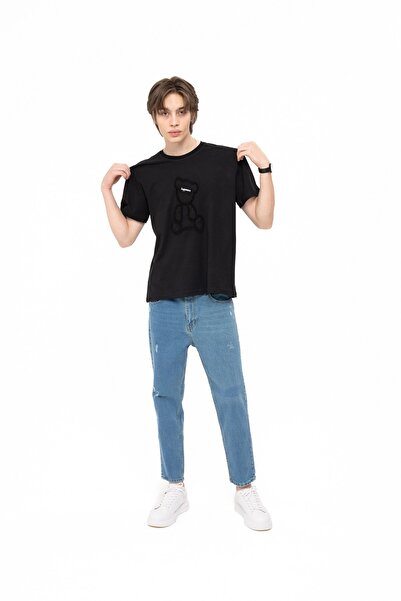 WATCHOFROYAL Μαύρο μπλουζάκι Happiness