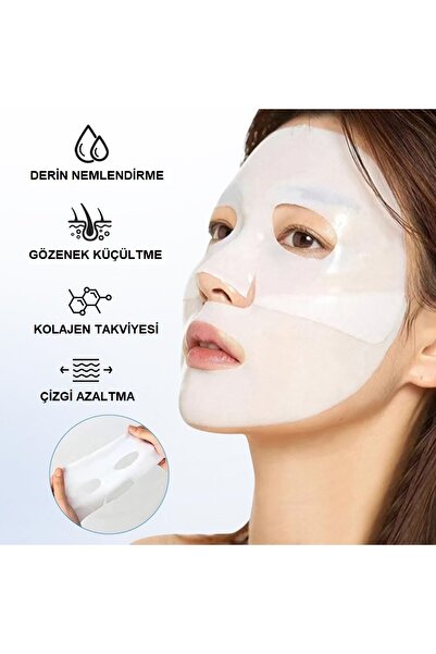 PURE ZONE Şeffaflaşan Maske Doğal Kolajen Cilt Maskesi – Anında Parlaklık Ve ...