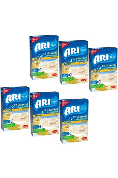 Arı Mama Arı 12 Vitaminli 6 Mineralli Sütlü 7 Tahıllı Pirinç Unu 250 gr - 6 Adet