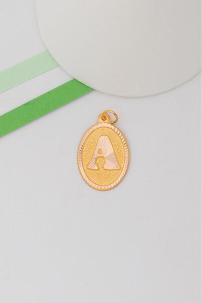 Bayar Gold 14 Ayar Altın A Harf Nostaljik Kolye Ucu