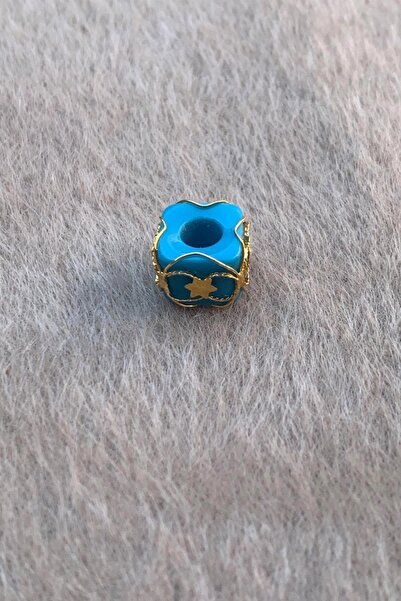 Bayar Gold Altın Mavi Yıldız Orta Boy Telkari Hülyam Boncuk