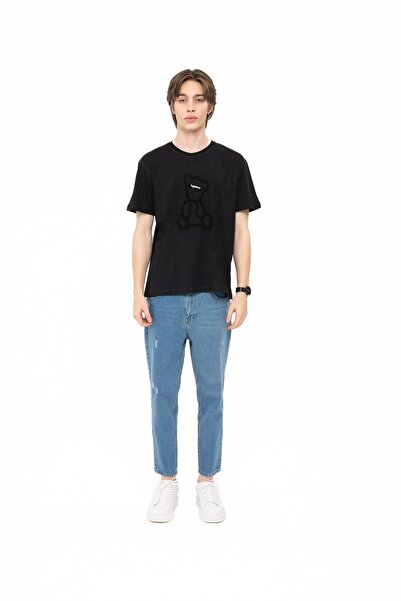 WATCHOFROYAL Μαύρο μπλουζάκι Happiness