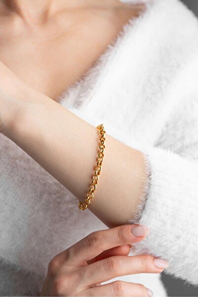 Bayar Gold 22 Ayar Altın Doç Zincir Bileklik