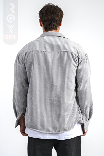 ROY501 Ανδρικό βελούδινο πουκάμισο Χοντρό χειμερινό πουκάμισο κοτλέ πουκάμισο