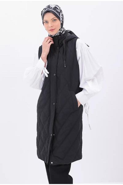ALLDAY Hooded quilted vest