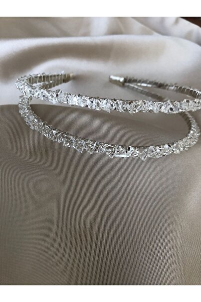 DOĞA ART STORE Αξεσουάρ για τα μαλλιά της νύφης με διπλή κορώνα με λεπτομέρει...