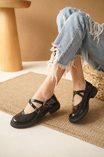 Cananın Pabuçları İNT 1005 ÇAPRAZ BANTLI LOAFER