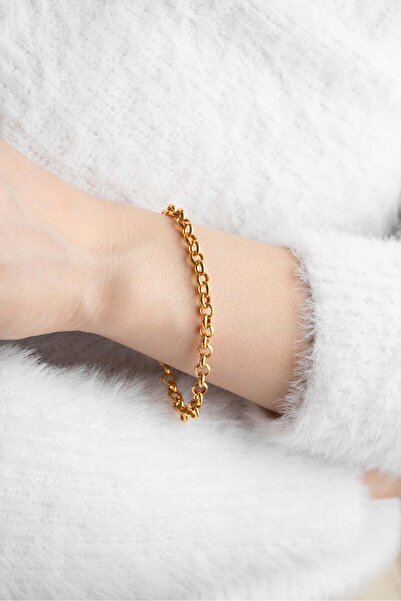 Bayar Gold 22 Ayar Altın Doç Zincir Bileklik