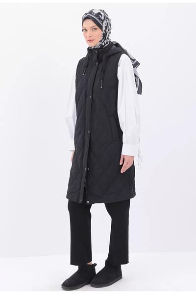 ALLDAY Hooded quilted vest