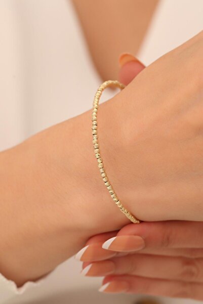 Bayar Gold 14 Ayar Altın Dorika Kelepçe Bilezik