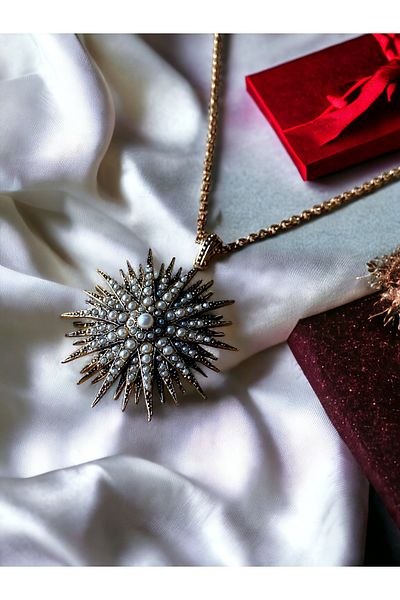 FAYRA ACCESSORIES قلادة كستناء البحر