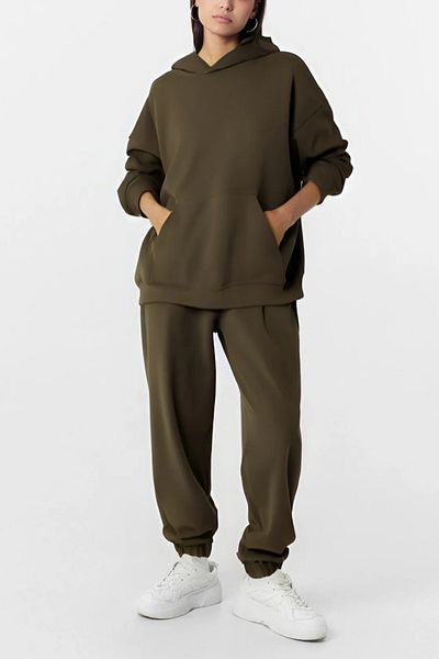 ruNadeS Women's Cotton Relaxed Fit Sweatpants Set with Footwear Belt Daily Use
