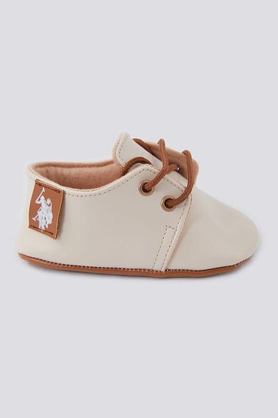 U.S. Polo Assn. Cream Baby Shoes