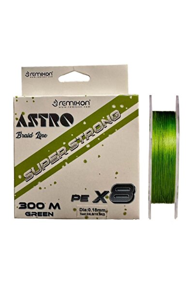 REMIXON Astro 8x 0.18mm 300m zelena ribolovna struna