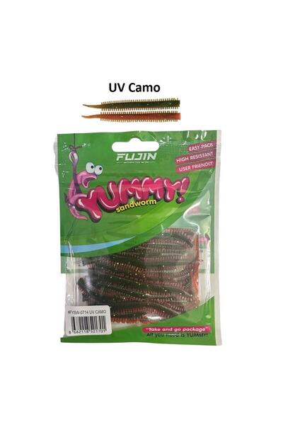 Fujin Yummy Sandworm 7cm Lrf Silikonu (20'Lİ) Uv Camo