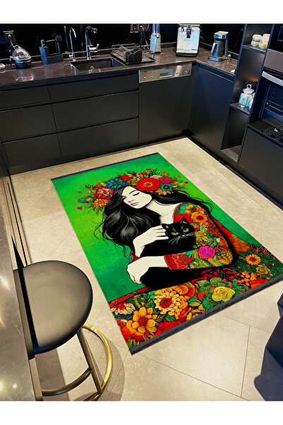 Rugs Modern Halı Συλλογή Schwan με πράσινο θέμα, μοντέρνο διακοσμητικό χαλί μ...