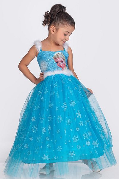 Minik Dolap Μακρύ βραδινό φόρεμα Elsa Girl - Αφράτη φούστα με Tarlatan