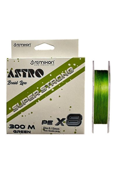REMIXON Astro 8x 0,13 mm 300 m zelena ribolovačka struna