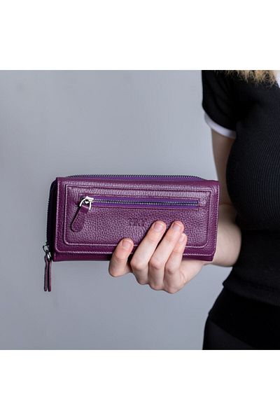 HKY 2635 Genuine Leather Large Size Women's Wallet