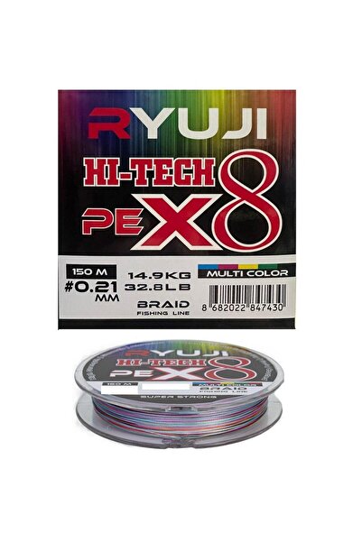 RYUJI X8 150m 0.21mm Multi Color Ip Misina