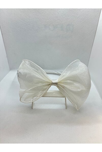 Çınar Aksesuar تاج أبيض للحوامل والحوامل - تاج كبير من الشيفون -