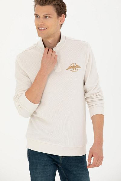 U.S. Polo Assn. Ανδρική πέτρινη φούτερ