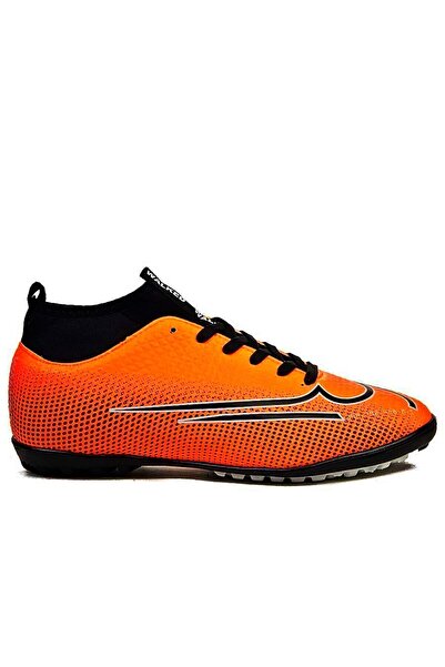 Walked Erkek Çocuk Bilekli Boğazlı Çoraplı Dişsiz Düz Halı Saha Krampon Futbol Ayakkabısı-dar Kalıptır