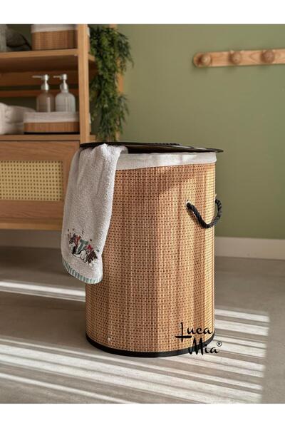 Luca Mia Baggy Yuvarlak Çamaşır Sepeti 35 x 50