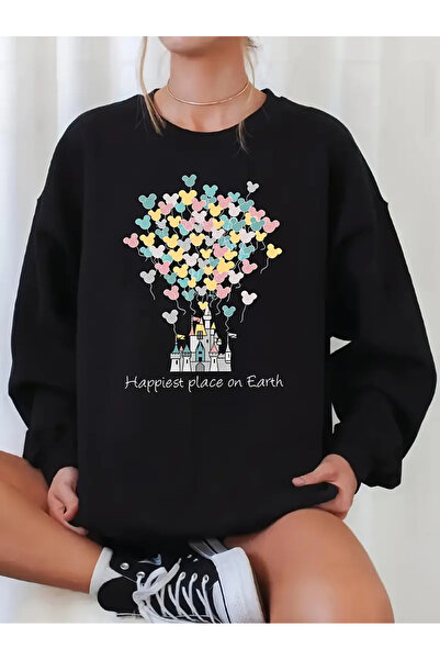 HOFFNUNG Printed Long Sleeve Comfortable Crew Neck Sweatshirt,