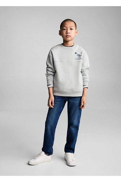 MANGO Kids Patterned cotton sweatshirt