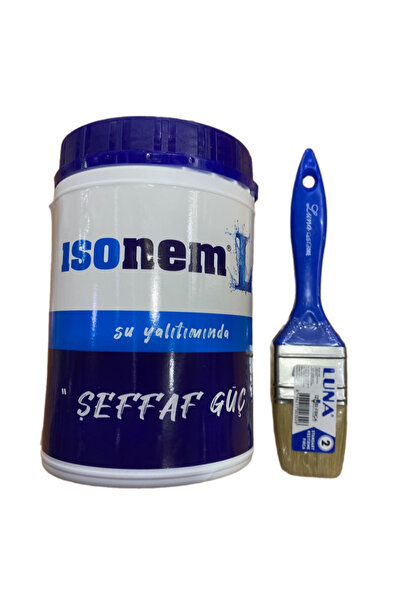 Isonem İsonem L Şeffaf Güç Su Yalıtım Boyası 1 Kg + Luna Kestirme Fırça No 2