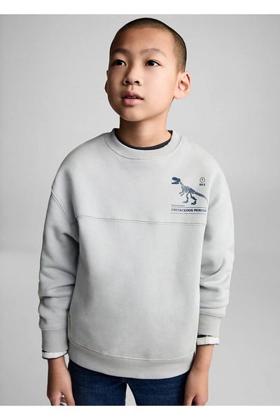 MANGO Kids Patterned cotton sweatshirt