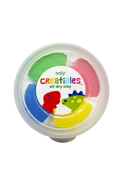 Ooly Air-drying plasticine - Dino, Creatibles, DIY set 4 colors