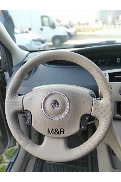 M&R TOPTAN ve PERAKENDE OTO KILIF AKSESUAR MEGANE 2 KAPLAMA DERİ DİREKSİYON K...
