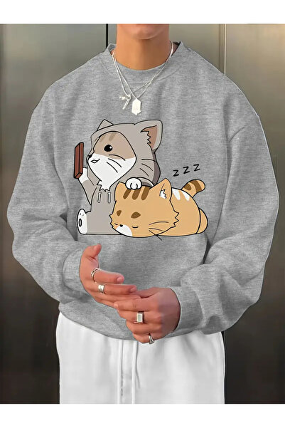 HOFFNUNG Printed Long Sleeve Comfortable Crew Neck Sweatshirt, Fall/Winter