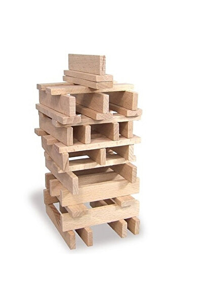 Vilac Set constructie cu 100 de piese lemn - Dimensiuni generoase