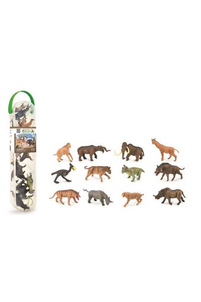 Collecta Krabice 12 minifigurek prehistorických zvířat