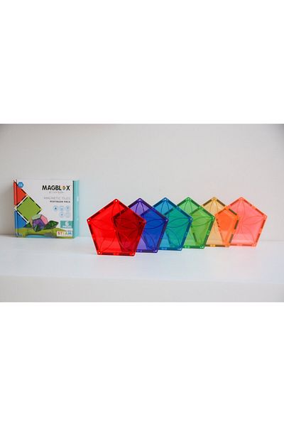 Magblox Set magnetic Magblox - 6 piese magnetice pentagon pentru constructie