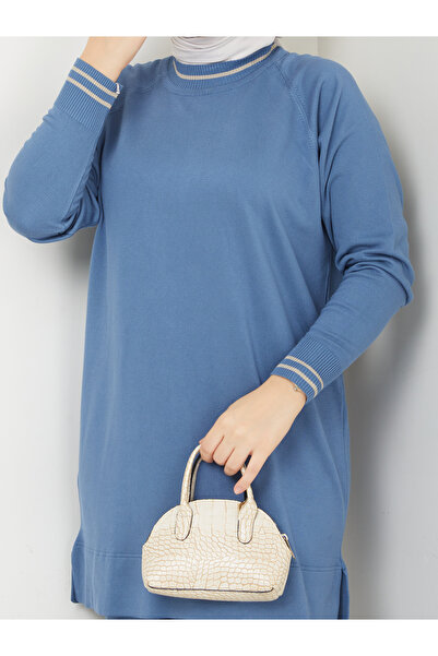 MODAMÜNASİP Υπέροχο Μερσεριζέ Αντιπιλιστικό Άνετο και Κομψό Σετ Δύο Τεμαχίων