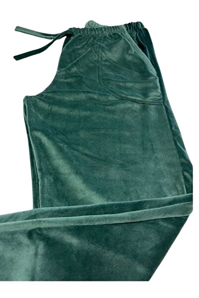 bie's Γυναικείες μαλακές βελούδινες πιτζάμες - Jogger αθλητική φόρμα με μανσέτα στον αστράγαλο και τσέπες