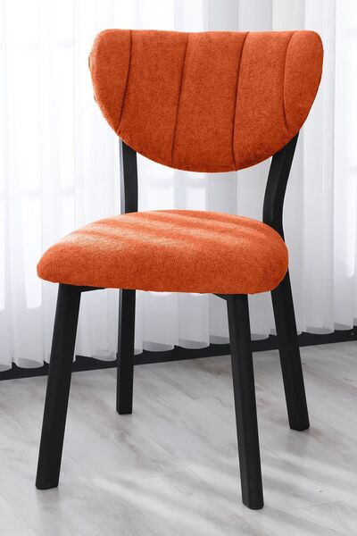 Lumodi Mobilya Mutfak Sandalyesi Yemek Odası Kafe Restoran Yarmalı Çizgili Sa...