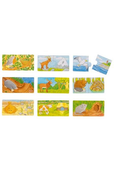 Goki Habitats Matching Duo Puzzle