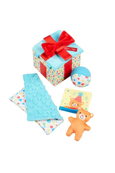 Melissa & Doug Σετ jucarii bebe in cutie cadou din lemn