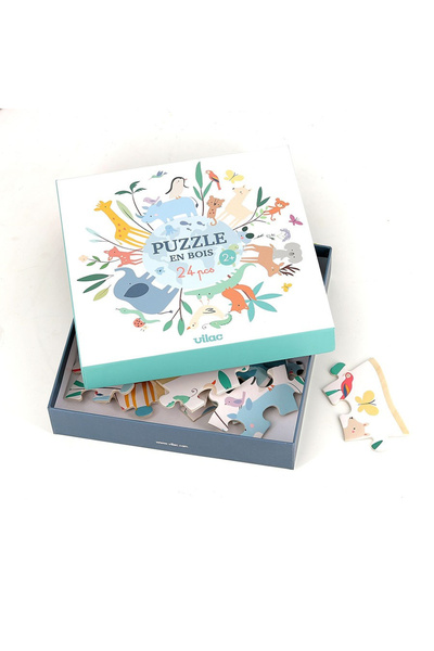 Vilac Puzzle lemn - In jurul lumii - Sarah Betz