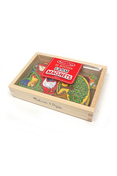 Melissa & Doug Farma s magnety v dřevěné krabičce